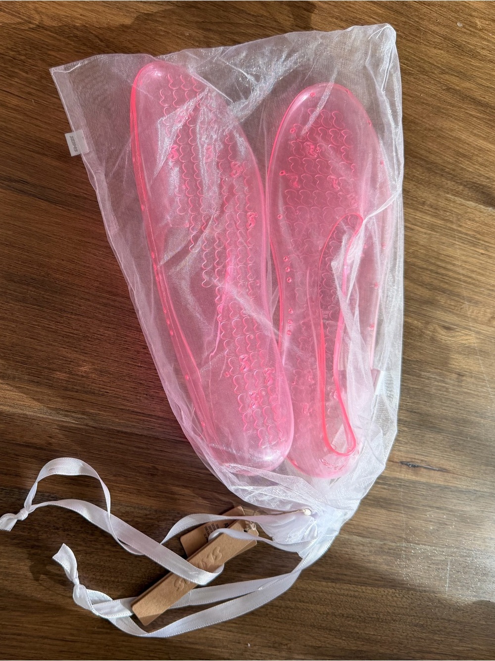 SOLDOUT SIZE 40-41 SKIMS Sheer Pink Jelly Ballet Flats - Picture 3 of 6